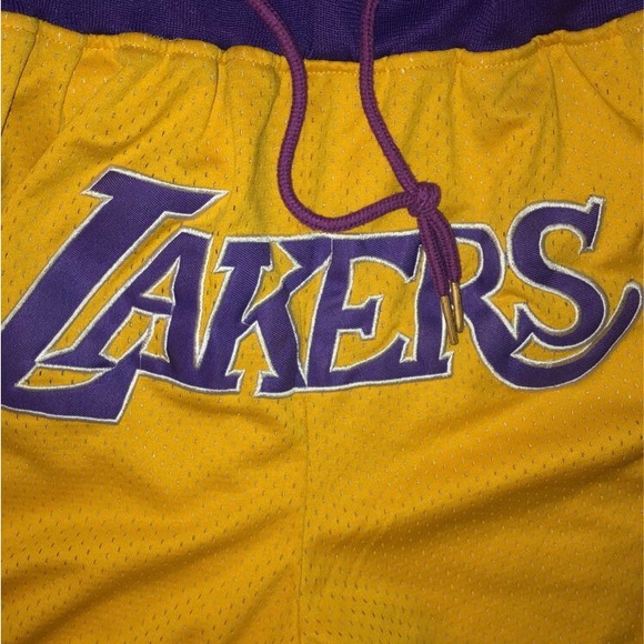 JUST DON LAKERS SHORTS - Picture 2 of 6
